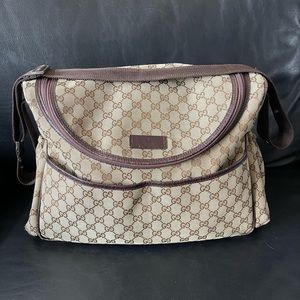 Authentic Gucci Monogram diaper bag.